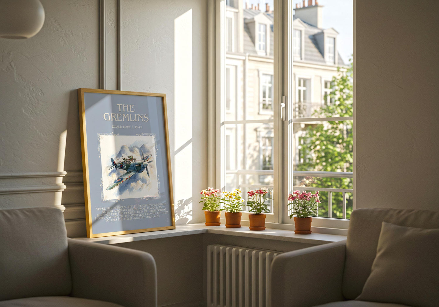 The Gremlins by Roald Dahl | Descriptive Book Poster | Blurby