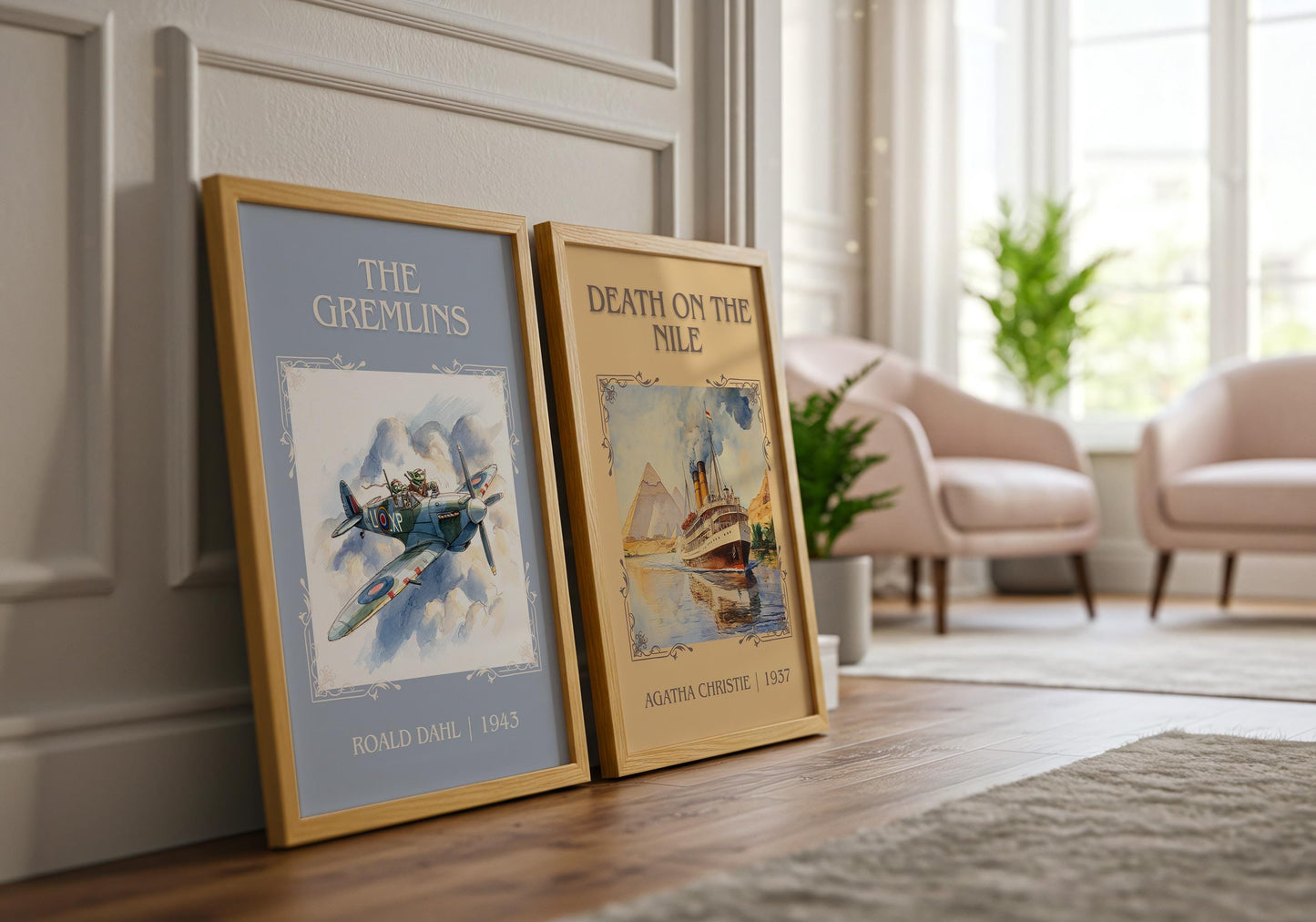 The Gremlins by Roald Dahl | Descriptive Book Poster | Minimalist