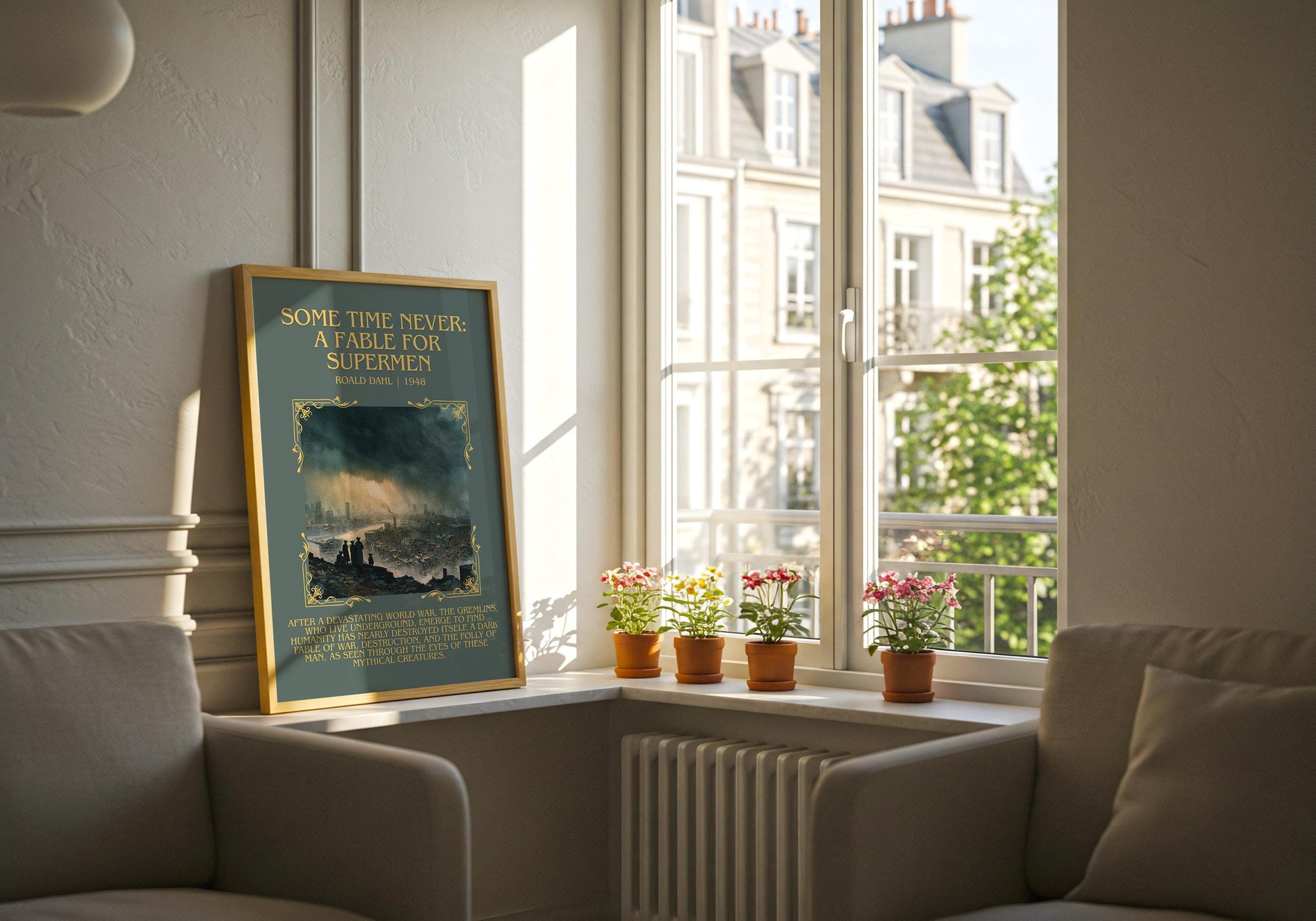 Some Time Never: A Fable For Supermen by Roald Dahl | Descriptive Book Poster | Blurby