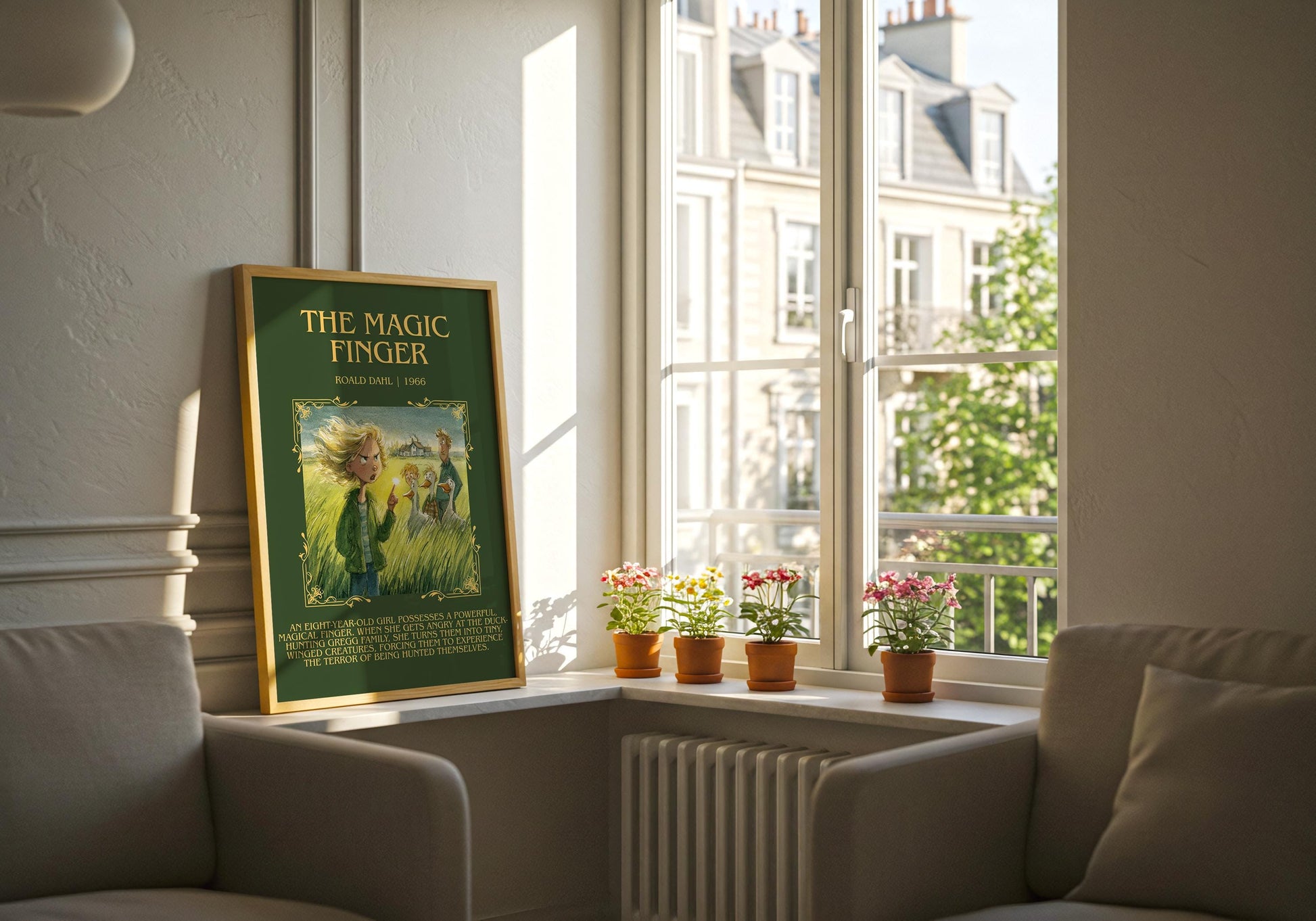 The Magic Finger by Roald Dahl | Descriptive Book Poster | Blurby