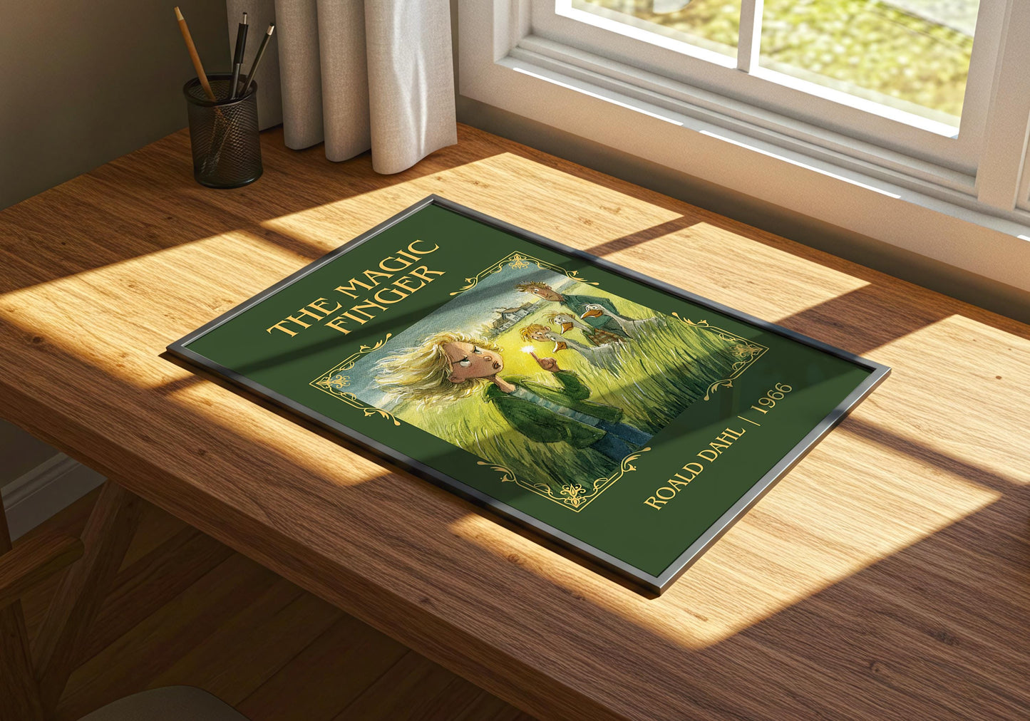 The Magic Finger by Roald Dahl | Descriptive Book Poster | Minimalist