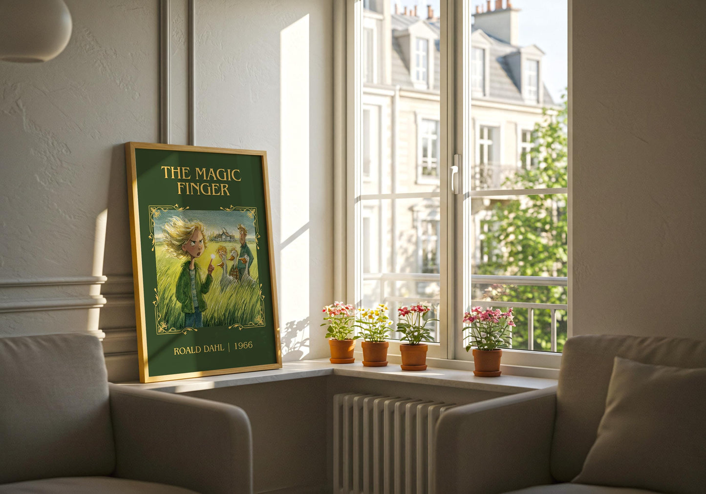 The Magic Finger by Roald Dahl | Descriptive Book Poster | Minimalist