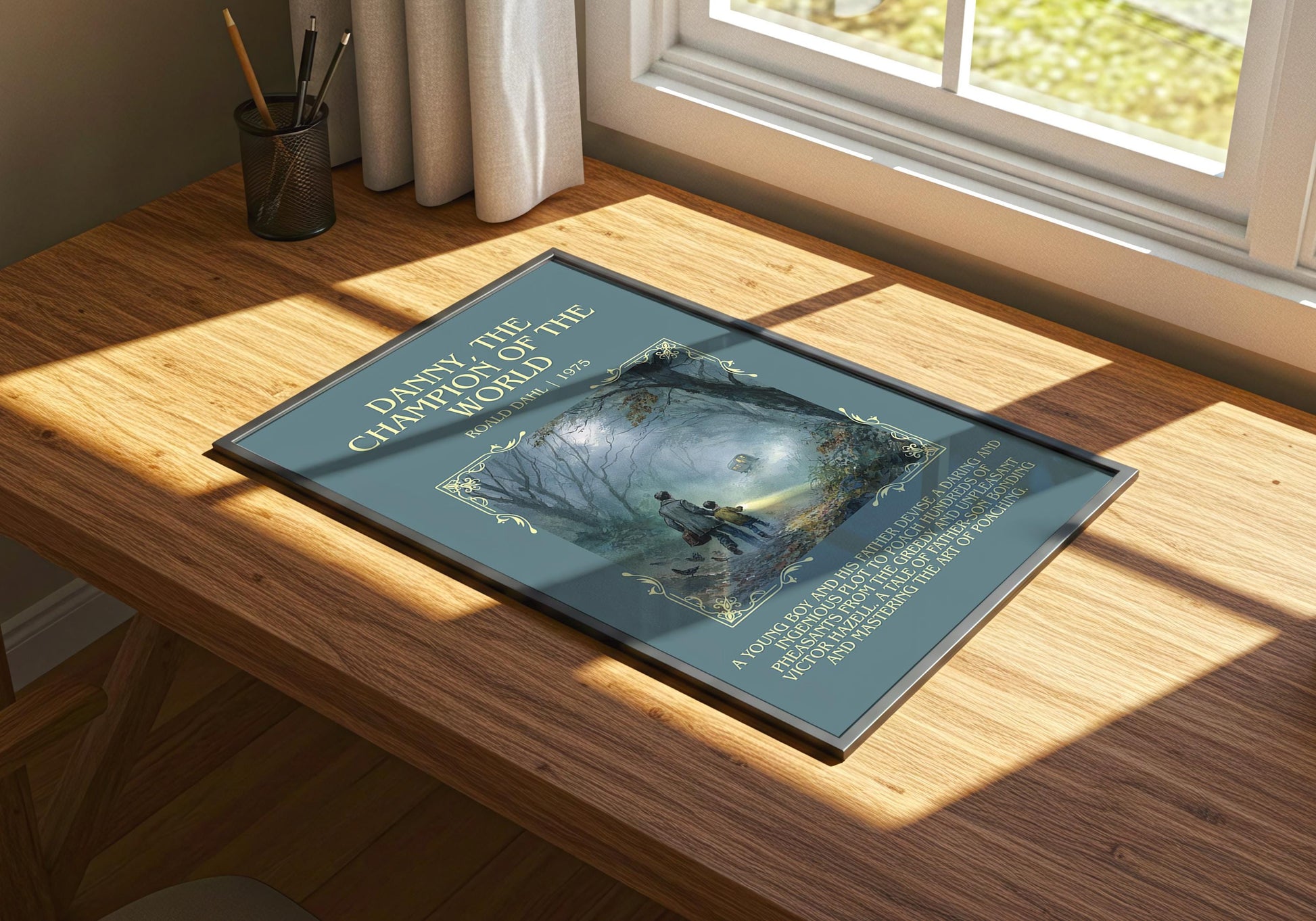 Danny, The Champion Of The World by Roald Dahl | Descriptive Book Poster | Blurby