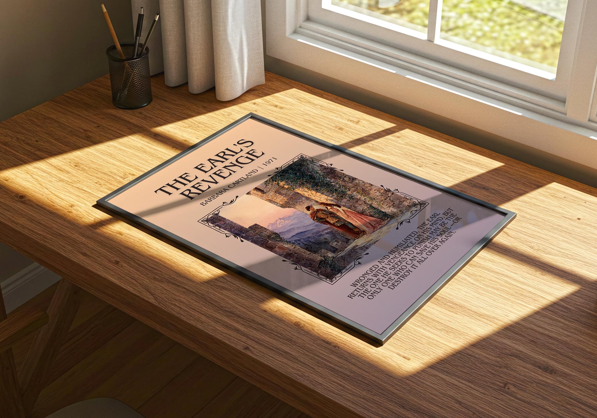 The Earl's Revenge by Barbara Cartland | Descriptive Book Poster | Blurby