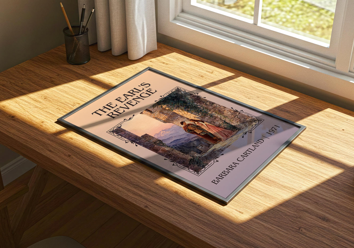 The Earl's Revenge by Barbara Cartland | Descriptive Book Poster | Minimalist