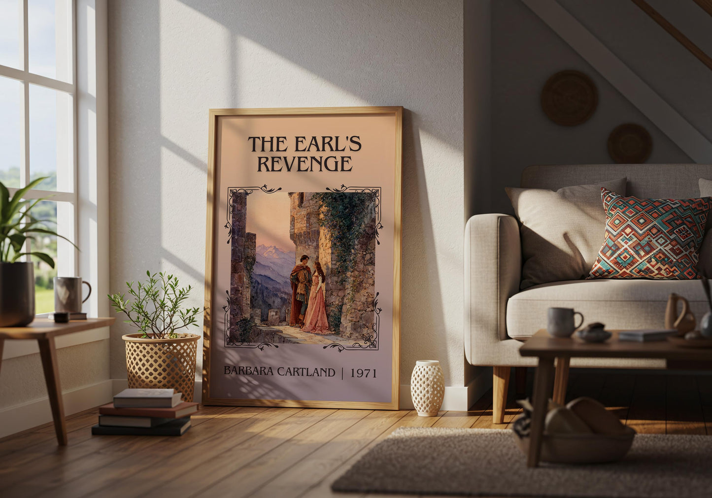 The Earl's Revenge by Barbara Cartland | Descriptive Book Poster | Minimalist