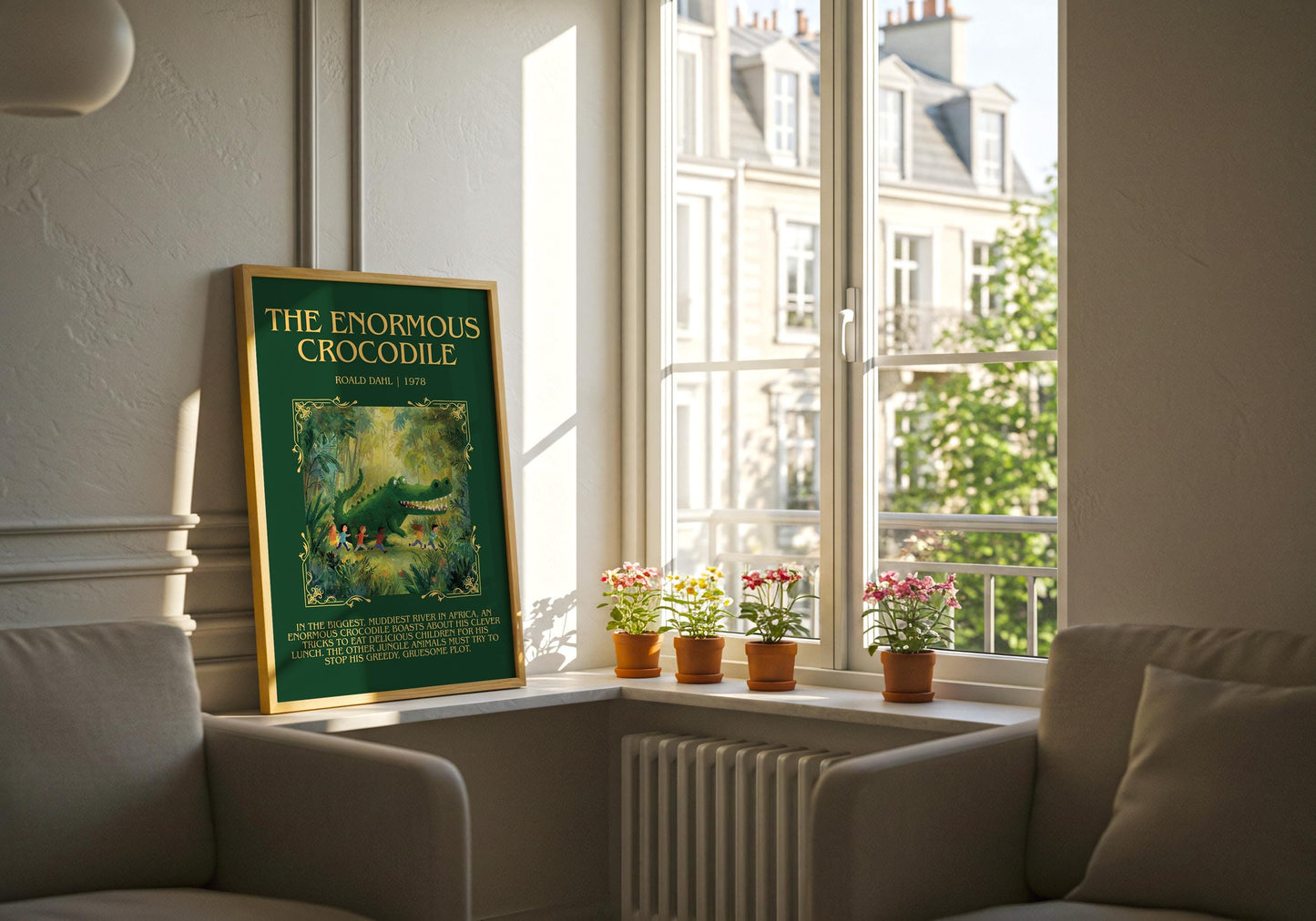 The Enormous Crocodile by Roald Dahl | Descriptive Book Poster | Blurby