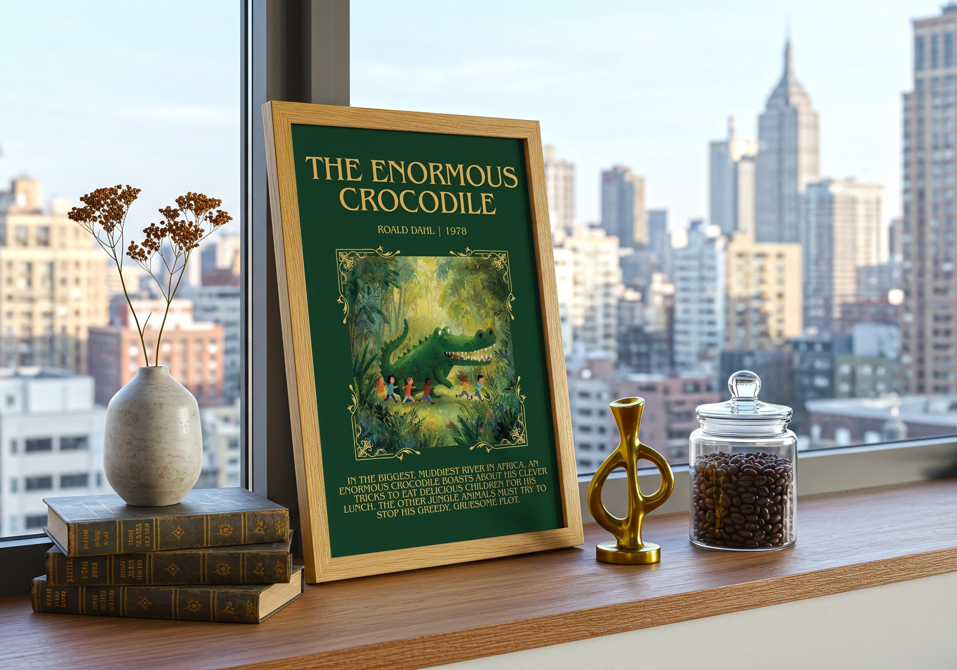The Enormous Crocodile by Roald Dahl | Descriptive Book Poster | Blurby