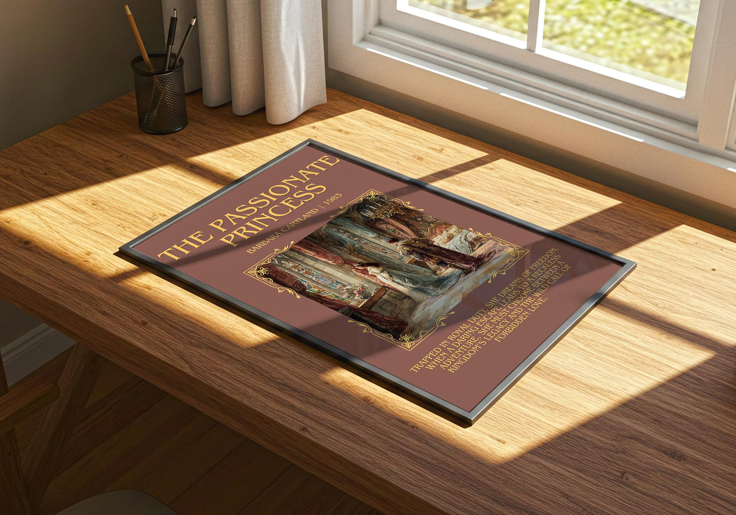 The Passionate Princess by Barbara Cartland | Descriptive Book Poster | Blurby