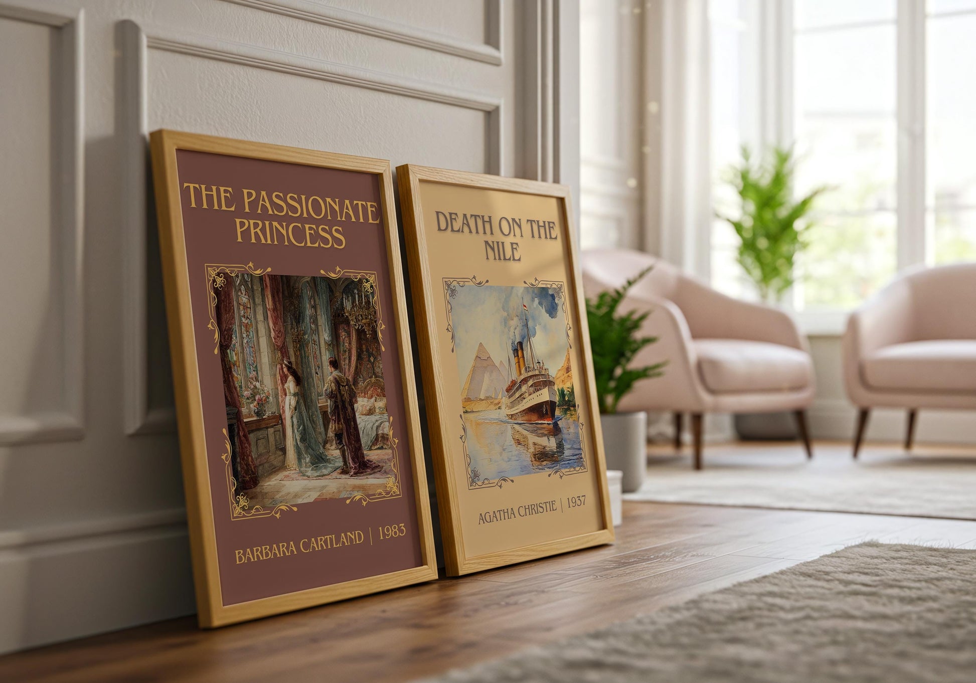 The Passionate Princess by Barbara Cartland | Descriptive Book Poster | Minimalist