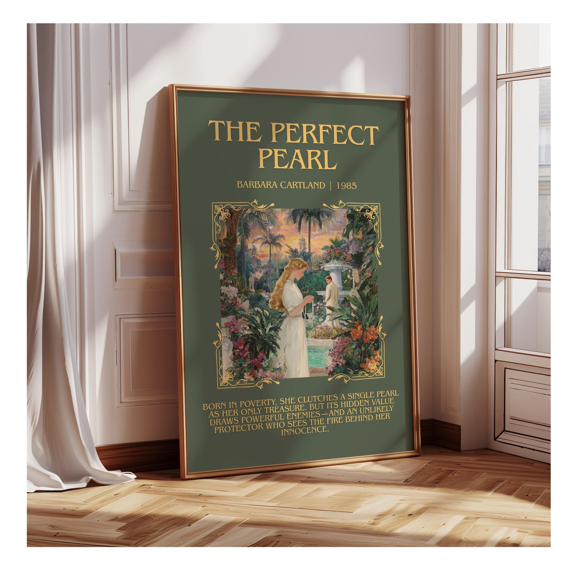 The Perfect Pearl by Barbara Cartland | Descriptive Book Poster | Blurby