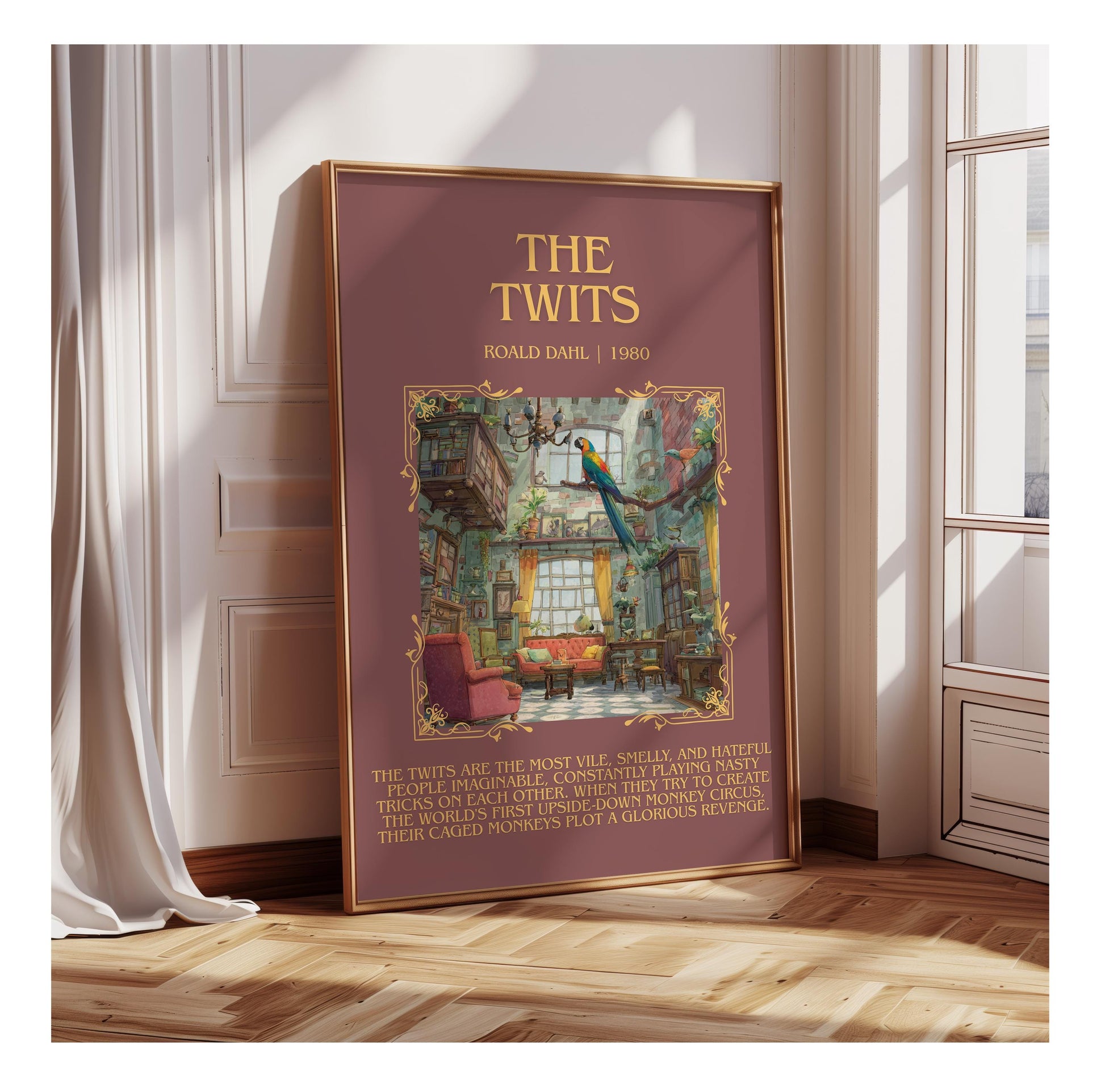 The Twits by Roald Dahl | Descriptive Book Poster | Blurby