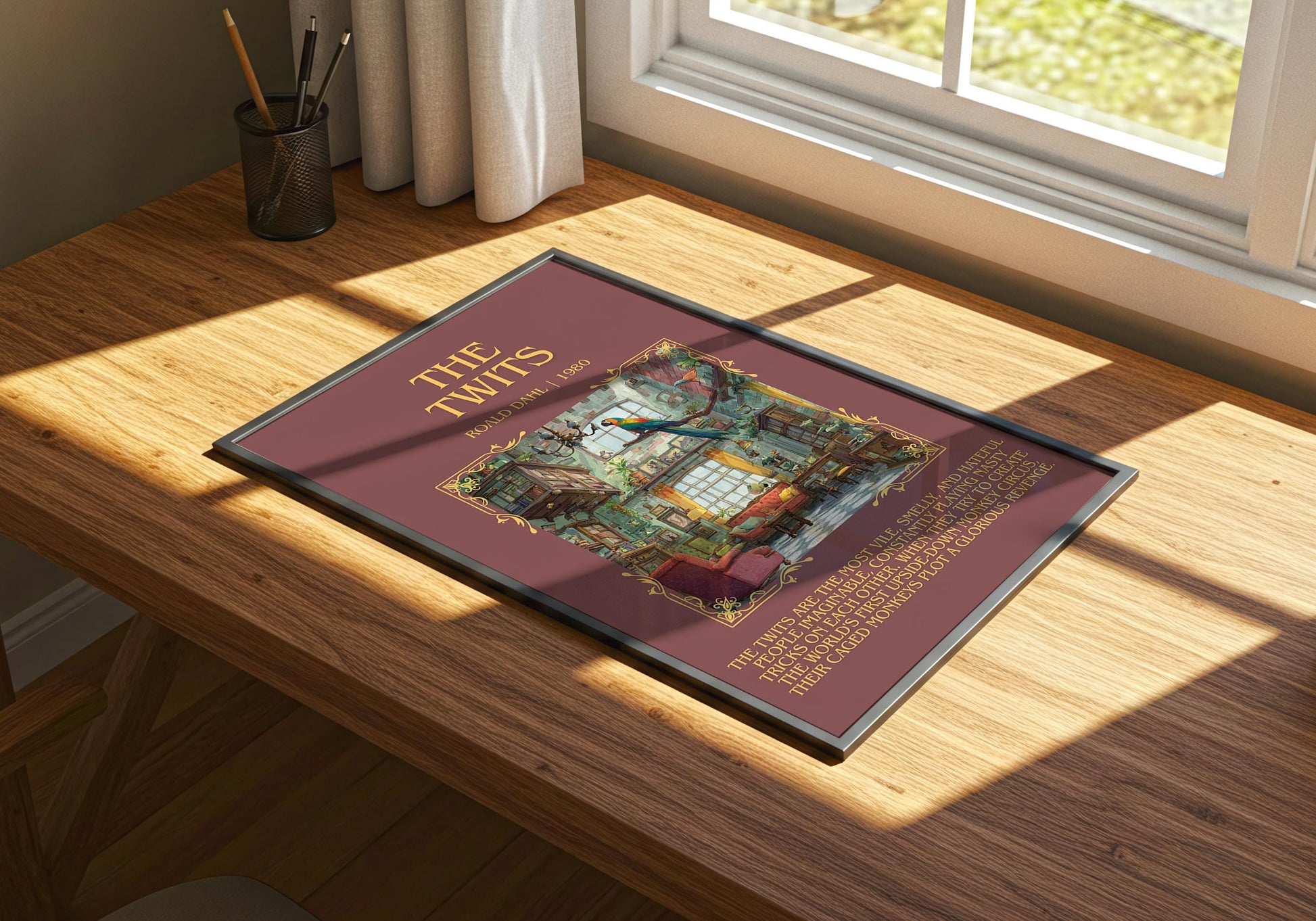 The Twits by Roald Dahl | Descriptive Book Poster | Blurby