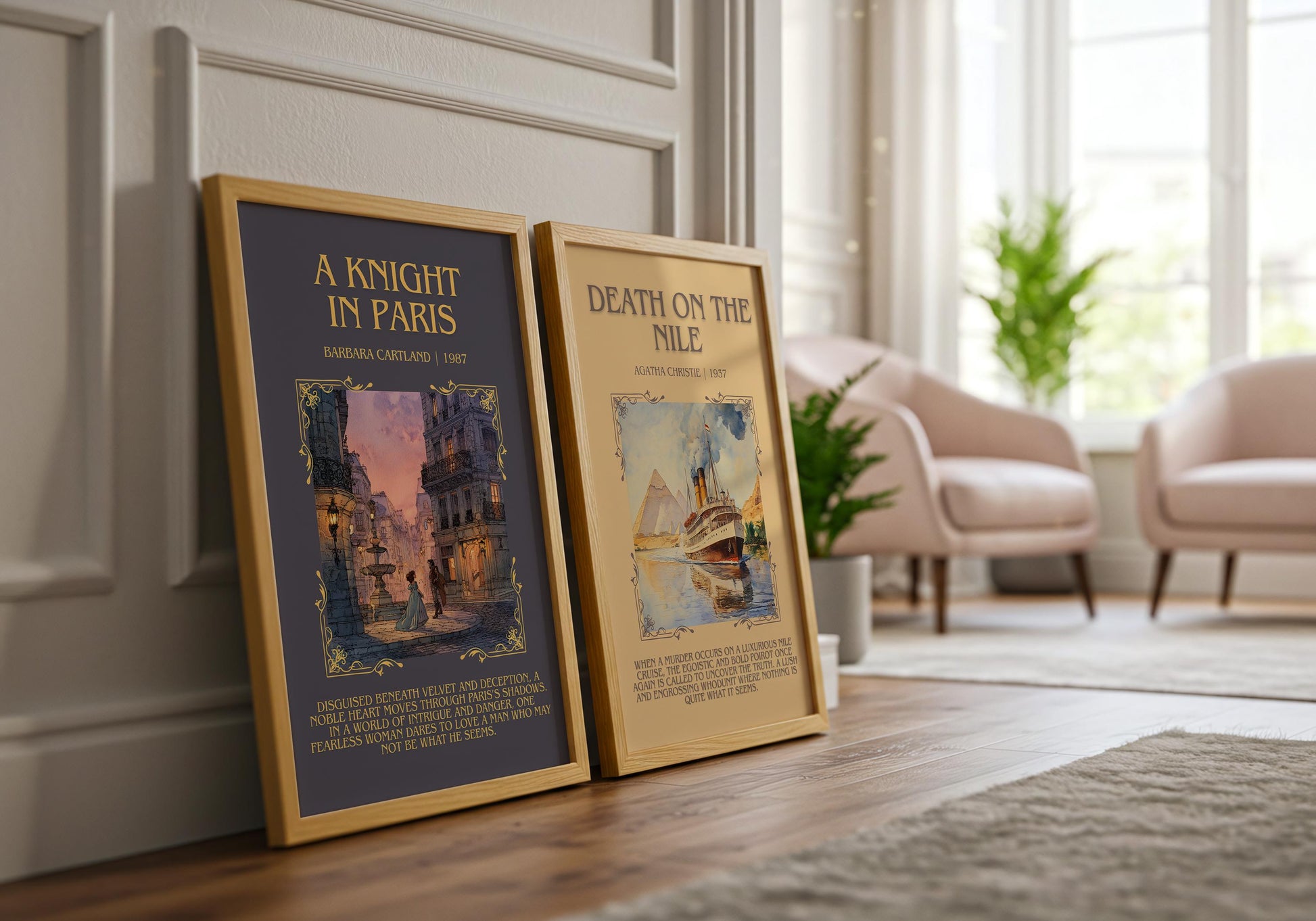 A Knight In Paris by Barbara Cartland | Descriptive Book Poster | Blurby