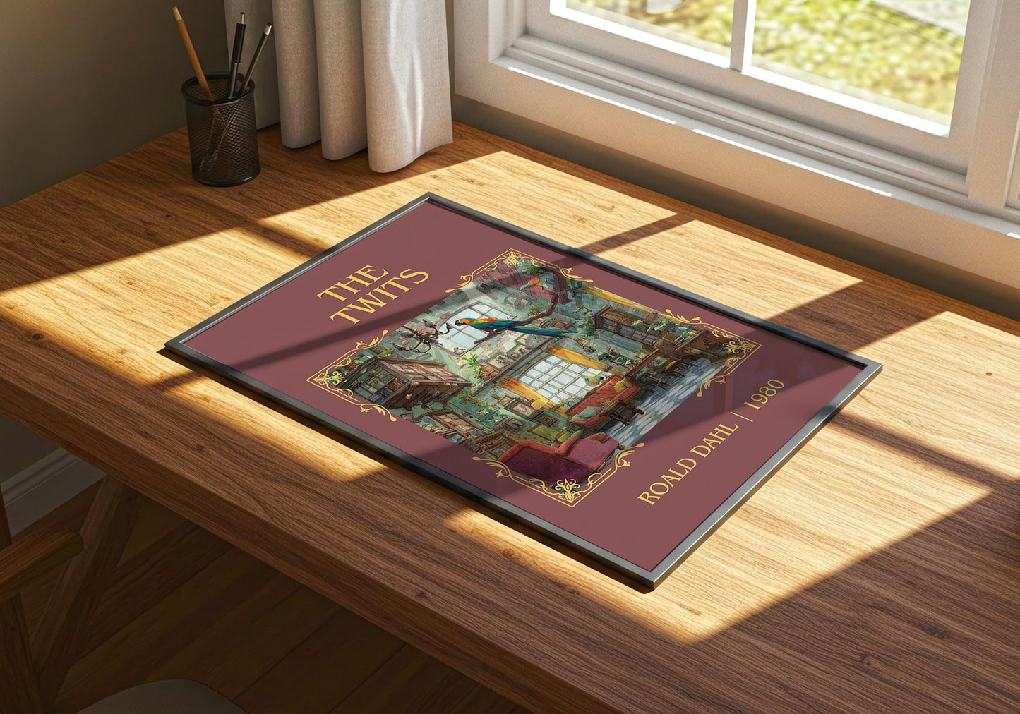 The Twits by Roald Dahl | Descriptive Book Poster | Minimalist