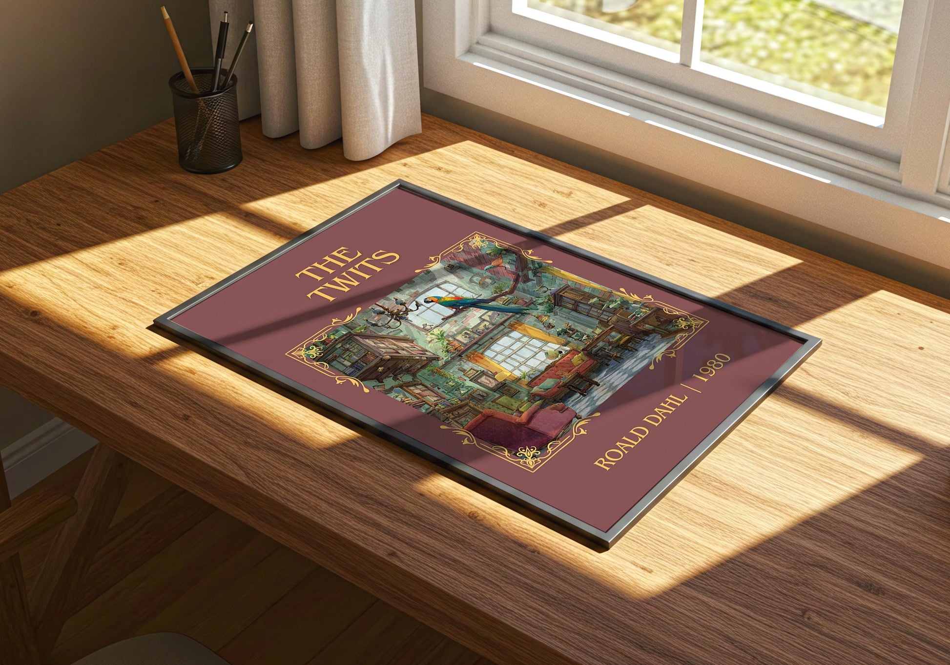 The Twits by Roald Dahl | Descriptive Book Poster | Minimalist