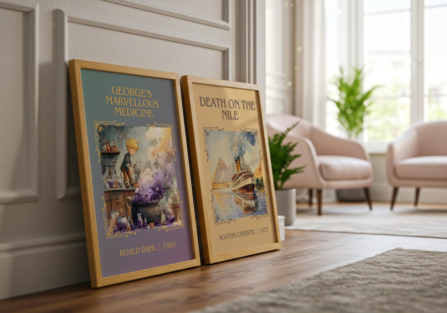 George's Marvellous Medicine by Roald Dahl | Descriptive Book Poster | Minimalist