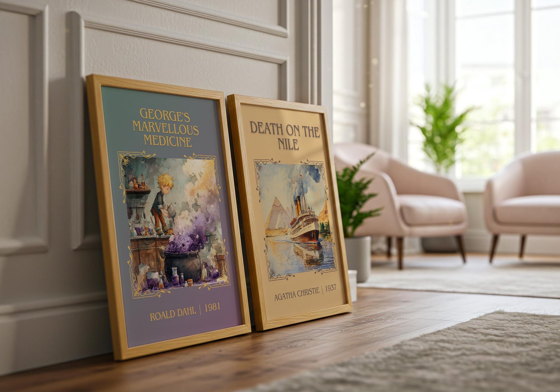 George's Marvellous Medicine by Roald Dahl | Descriptive Book Poster | Minimalist