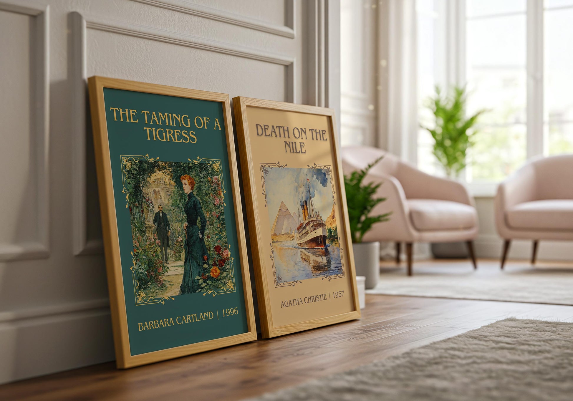 The Taming Of A Tigress by Barbara Cartland | Descriptive Book Poster | Minimalist