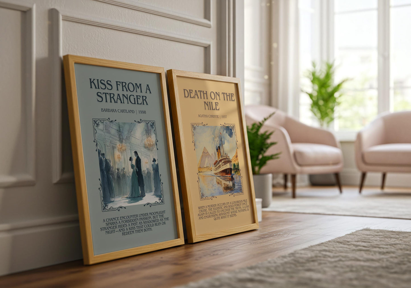 Kiss From A Stranger by Barbara Cartland | Descriptive Book Poster | Blurby
