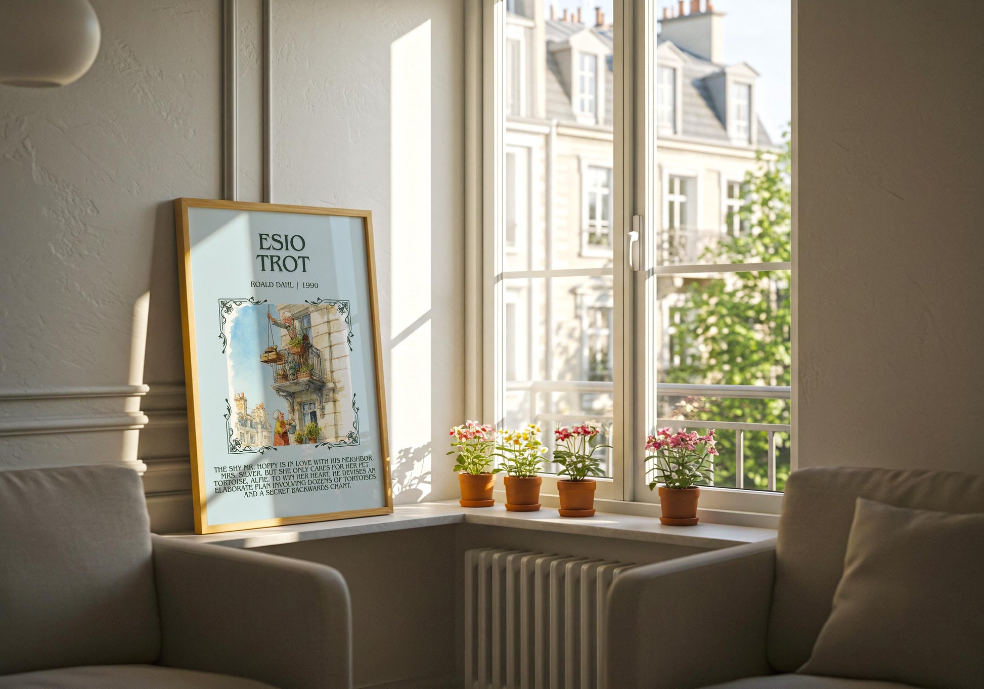 Esio Trot by Roald Dahl | Descriptive Book Poster | Blurby