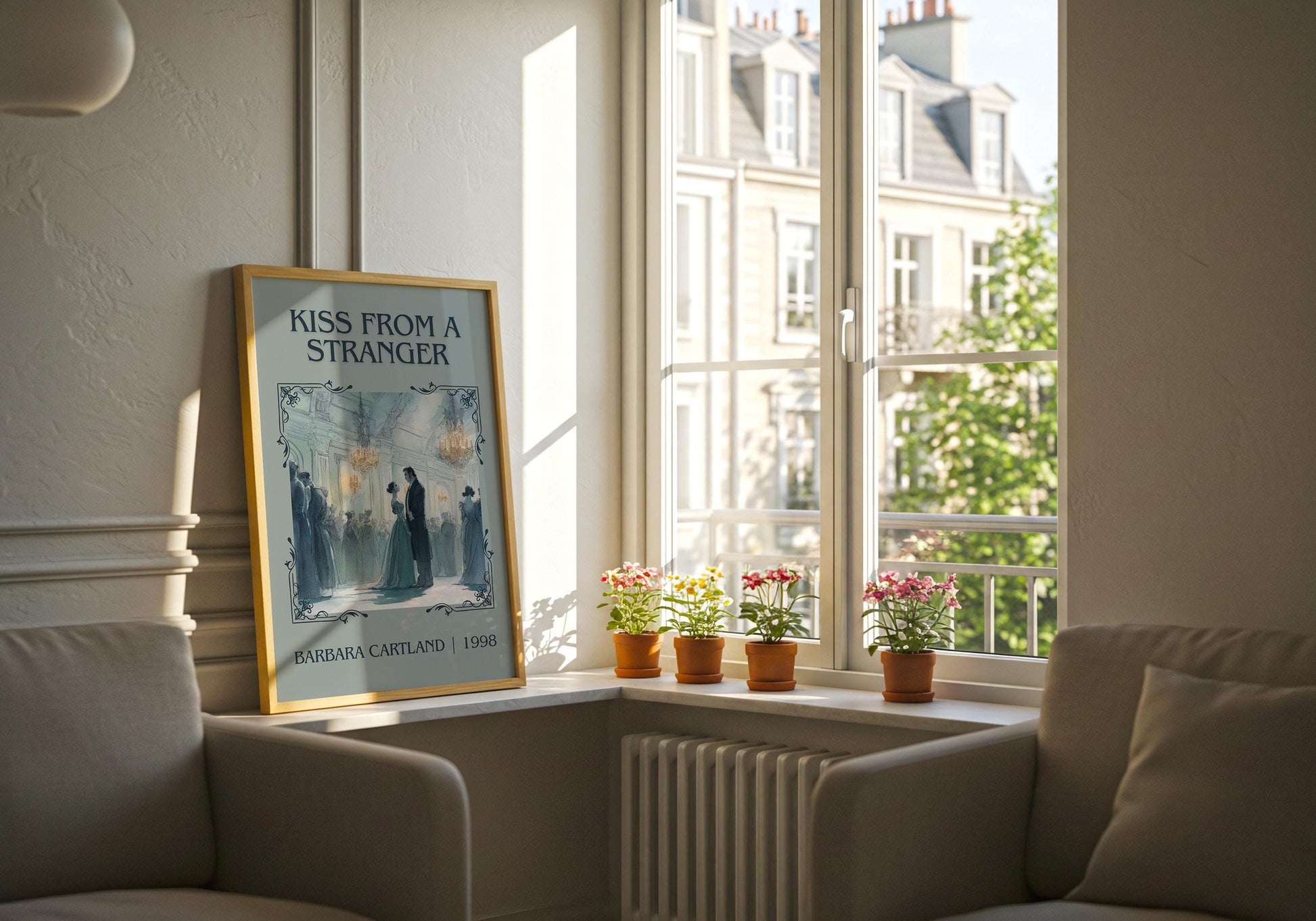 Kiss From A Stranger by Barbara Cartland | Descriptive Book Poster | Minimalist