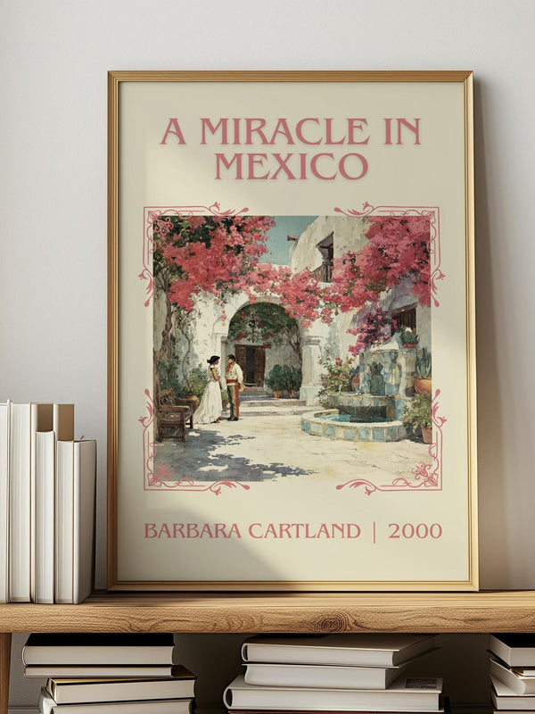 A Miracle In Mexico by Barbara Cartland | Descriptive Book Poster | Minimalist