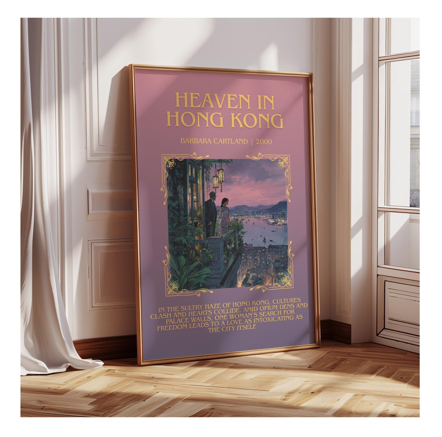 Heaven In Hong Kong by Barbara Cartland | Descriptive Book Poster | Blurby