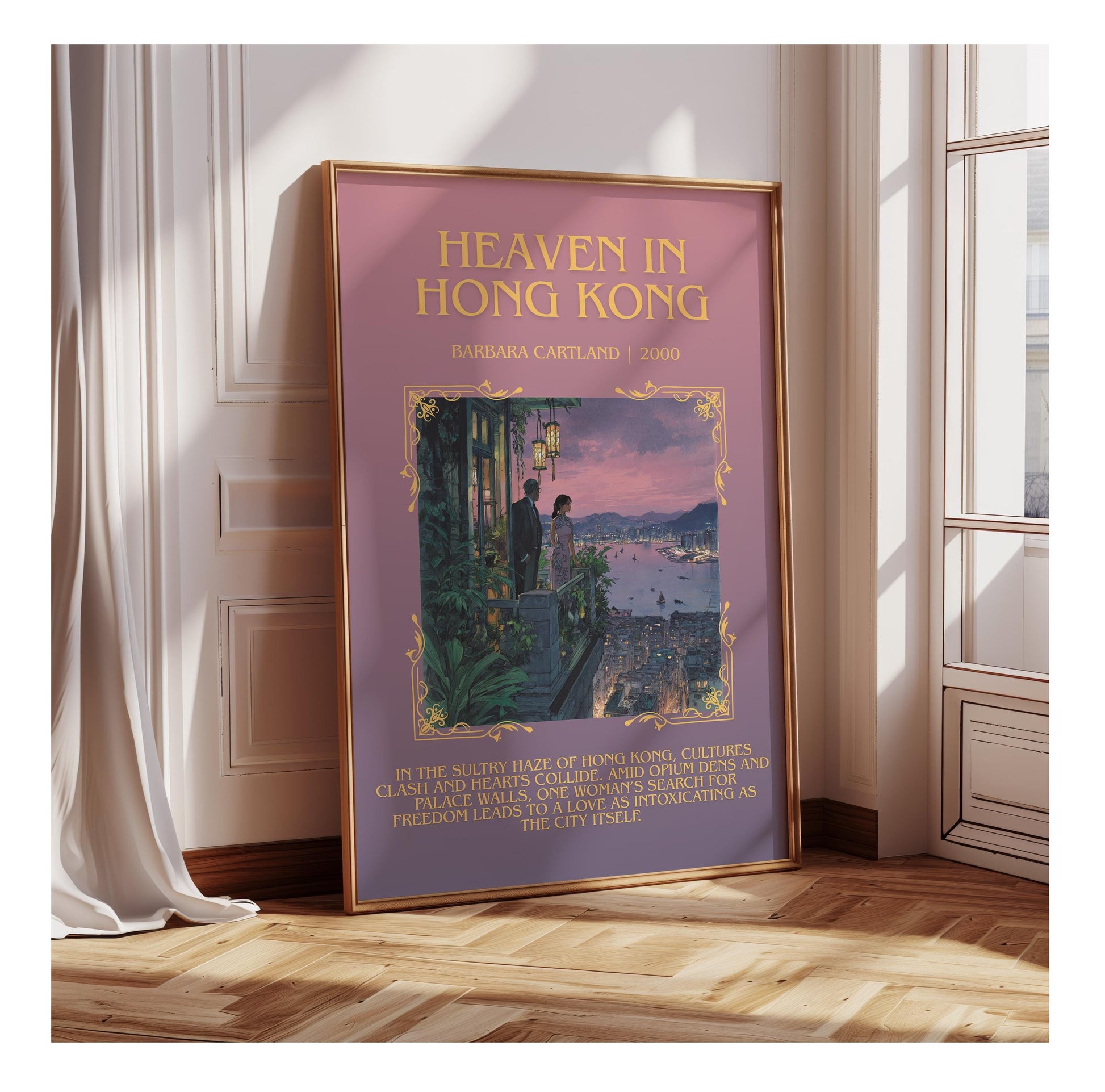 Heaven In Hong Kong by Barbara Cartland | Descriptive Book Poster | Blurby