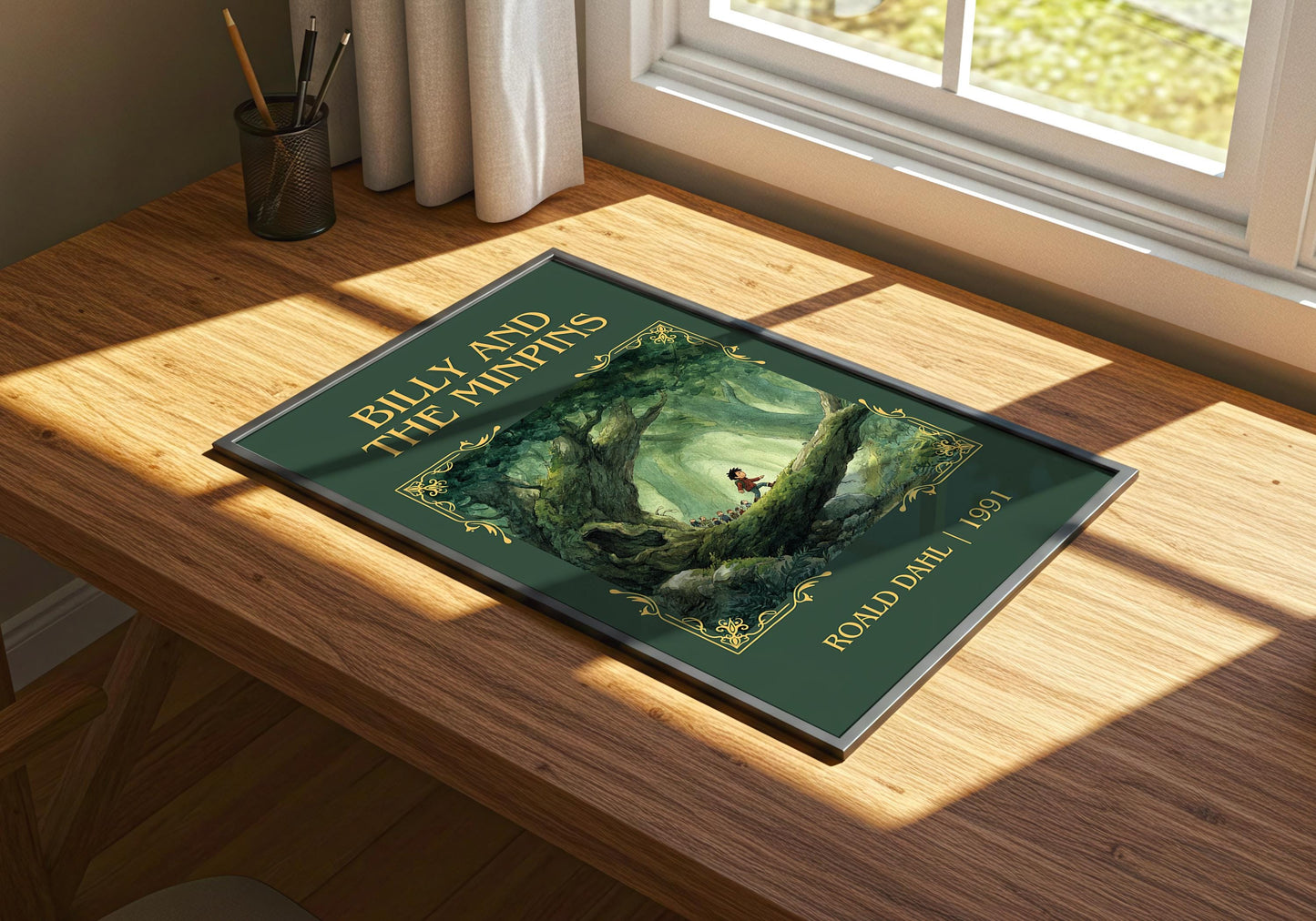 Billy And The Minpins by Roald Dahl | Descriptive Book Poster | Minimalist