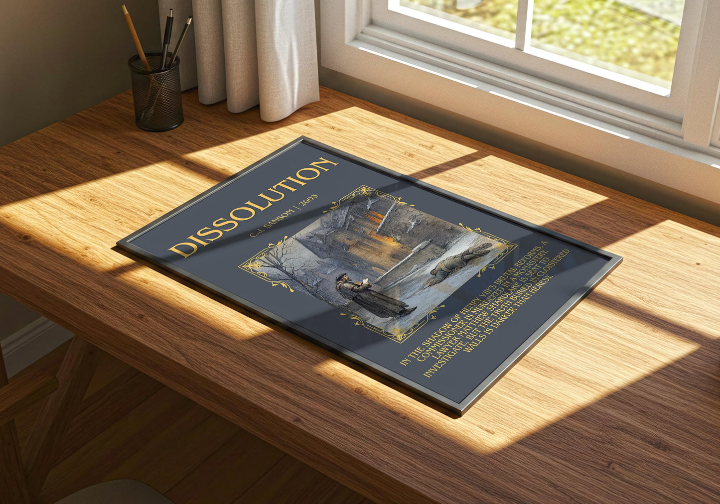 Dissolution by C.J. Sansom | Descriptive Book Poster | Blurby