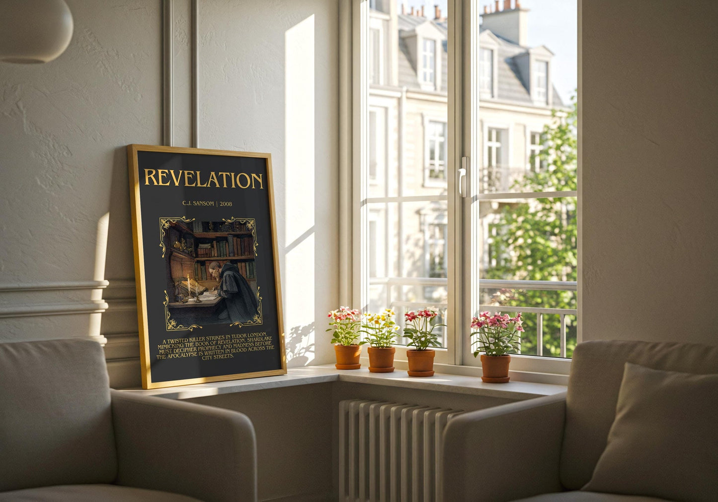 Revelation book poster packaging – museum-quality print rolled in protective tube
