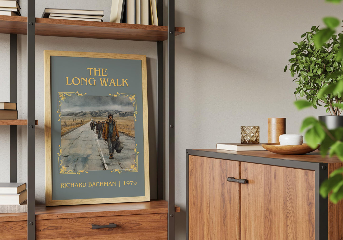The Long Walk by Richard Bachman | Descriptive Book Poster | Minimalist
