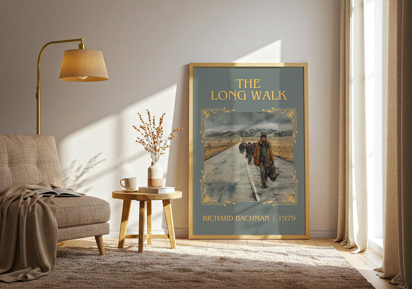 The Long Walk by Richard Bachman | Descriptive Book Poster | Minimalist
