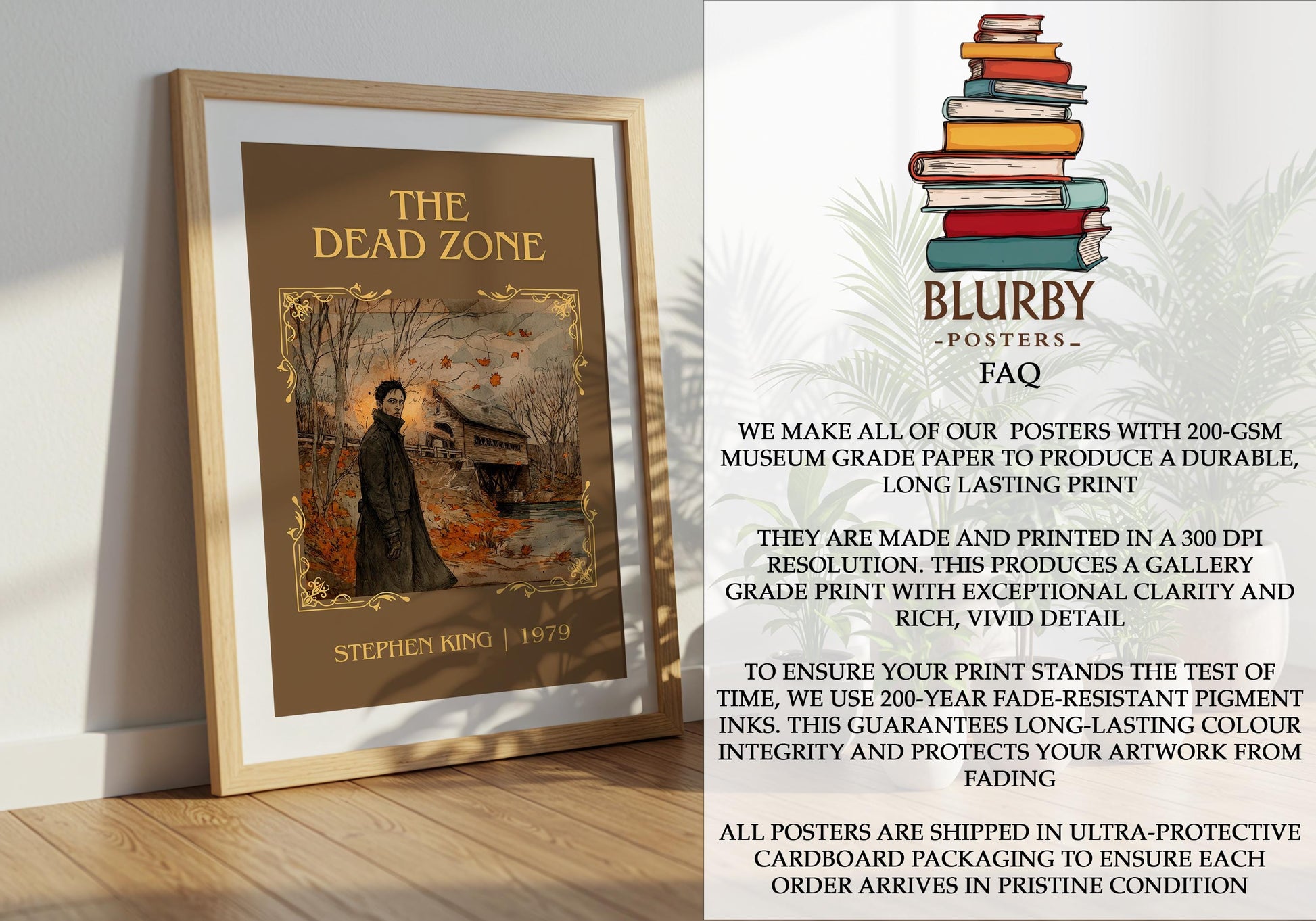 The Dead Zone by Stephen King | Descriptive Book Poster | Minimalist