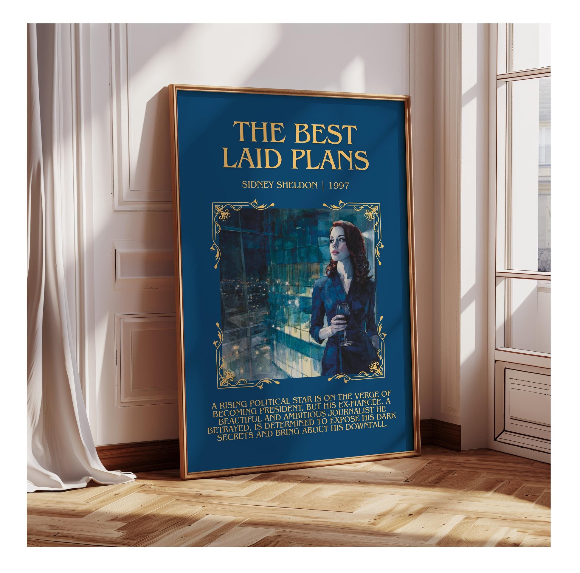 The Best Laid Plans by Sidney Sheldon | Descriptive Book Poster | Blurby