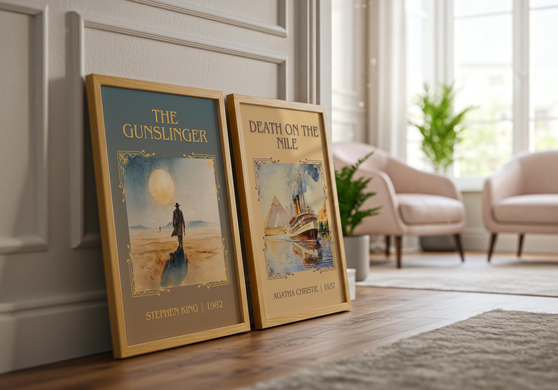 The Gunslinger by Stephen King | Descriptive Book Poster | Minimalist