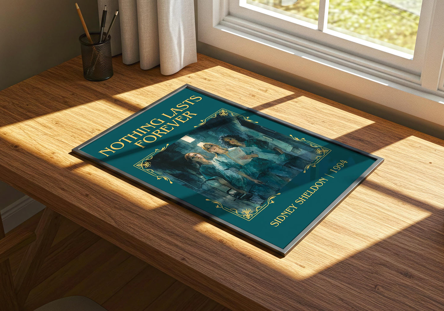 Nothing Lasts Forever by Sidney Sheldon | Descriptive Book Poster | Minimalist