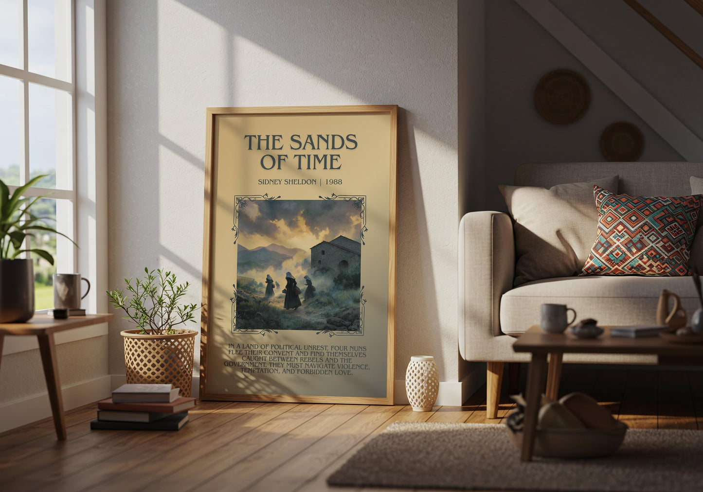 The Sands Of Time by Sidney Sheldon | Descriptive Book Poster | Blurby