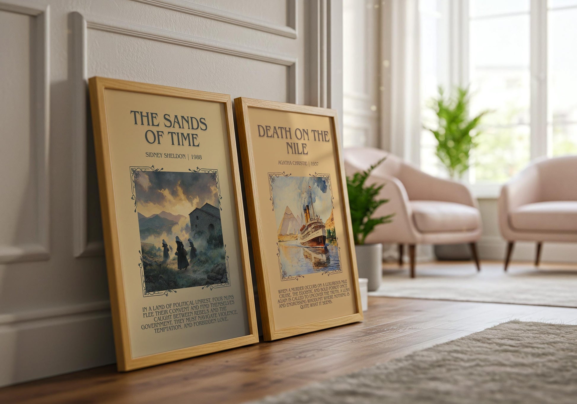 The Sands Of Time by Sidney Sheldon | Descriptive Book Poster | Blurby