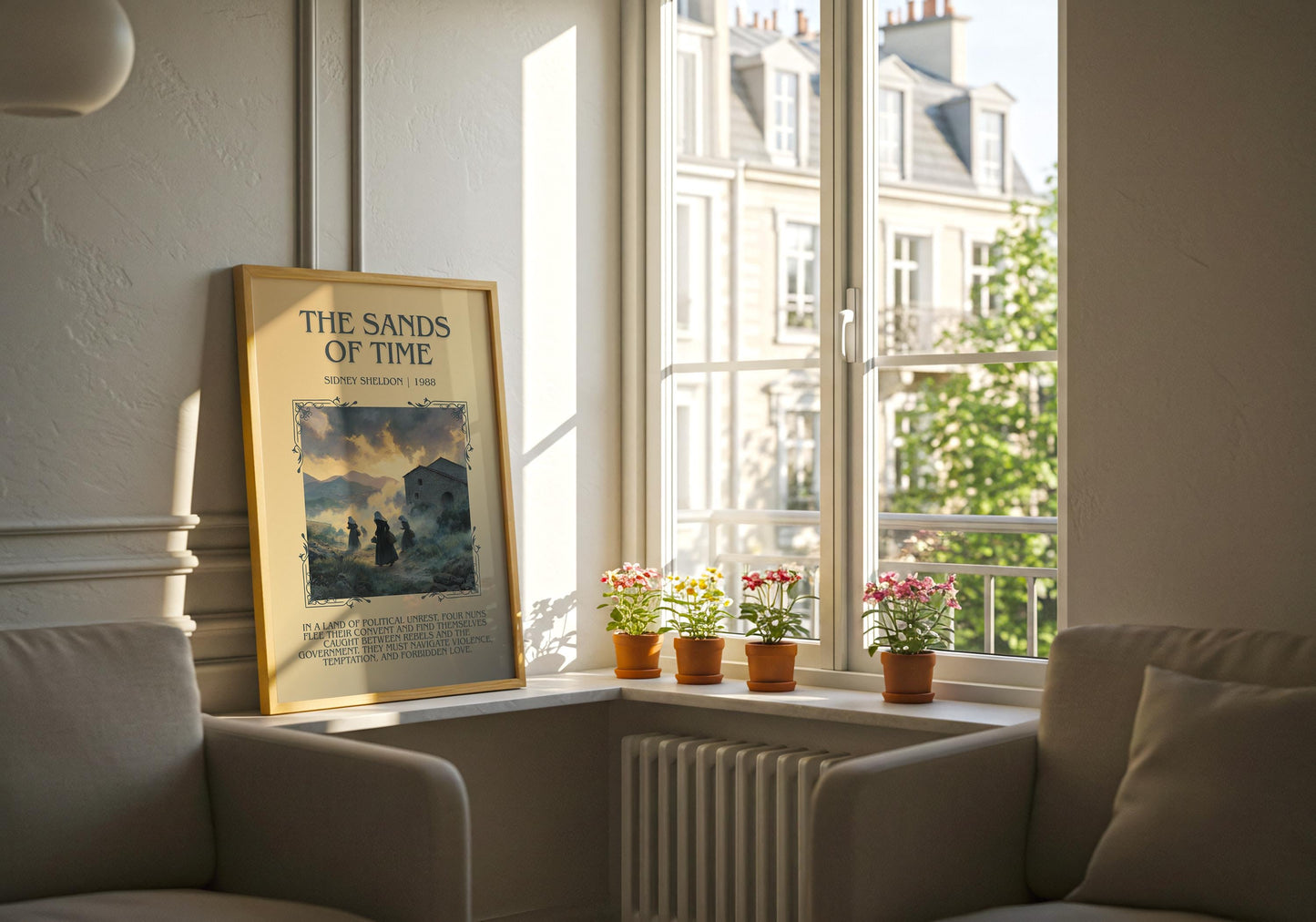 The Sands Of Time by Sidney Sheldon | Descriptive Book Poster | Blurby