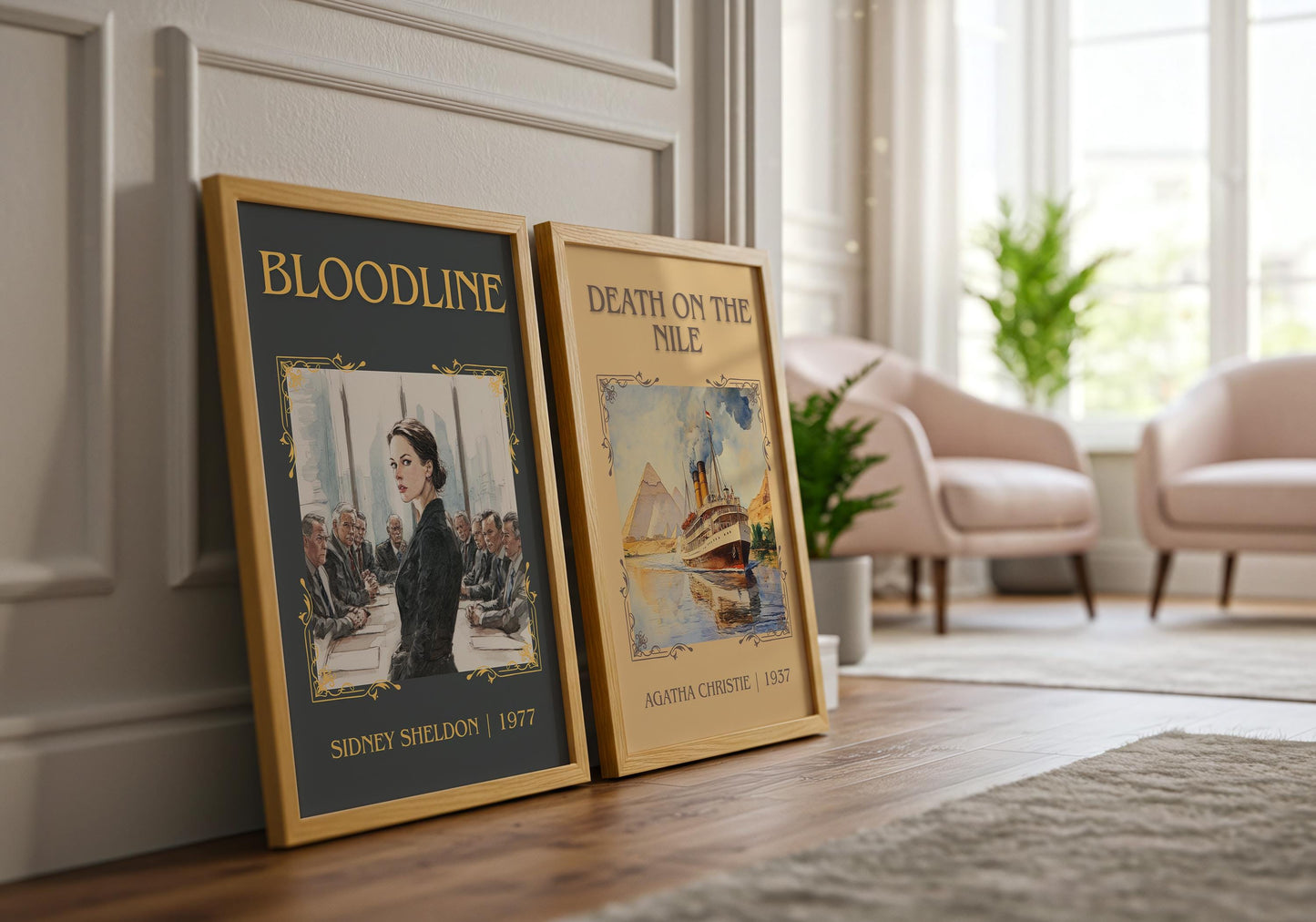 Bloodline by Sidney Sheldon | Descriptive Book Poster | Minimalist