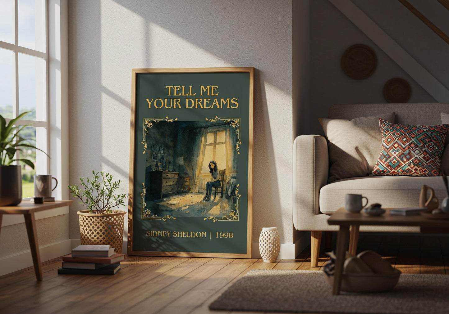 Tell Me Your Dreams by Sidney Sheldon | Descriptive Book Poster | Minimalist
