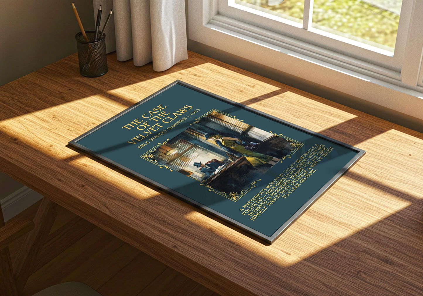 The Case Of The Velvet Claws by Erle Stanley Gardner | Descriptive Book Poster | Blurby