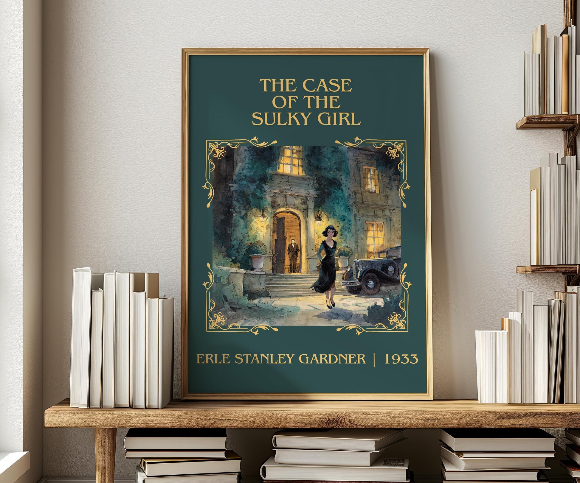 The Case Of The Sulky Girl by Erle Stanley Gardner | Descriptive Book Poster | Minimalist