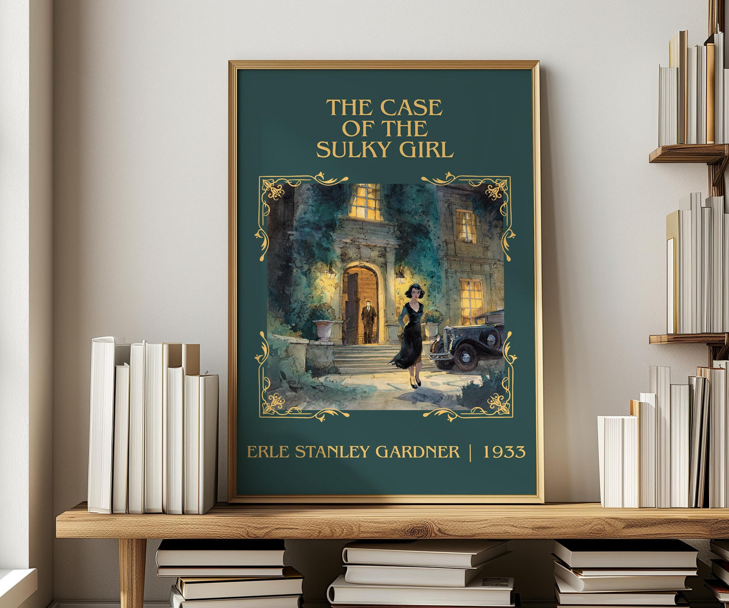 The Case Of The Sulky Girl by Erle Stanley Gardner | Descriptive Book Poster | Minimalist
