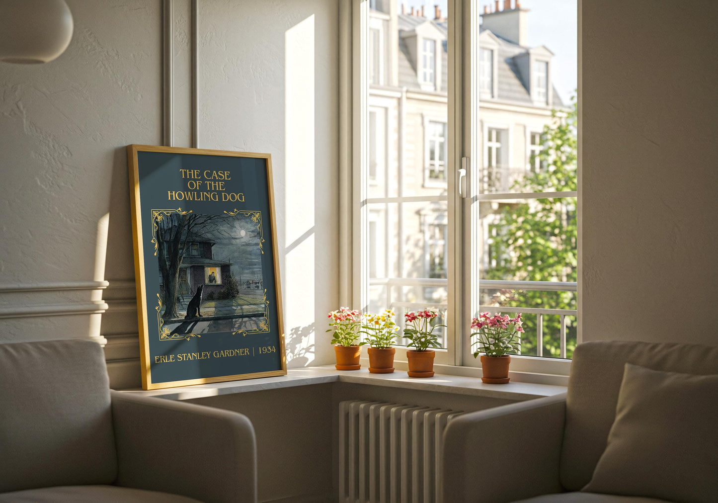 The Case Of The Howling Dog by Erle Stanley Gardner | Descriptive Book Poster | Minimalist