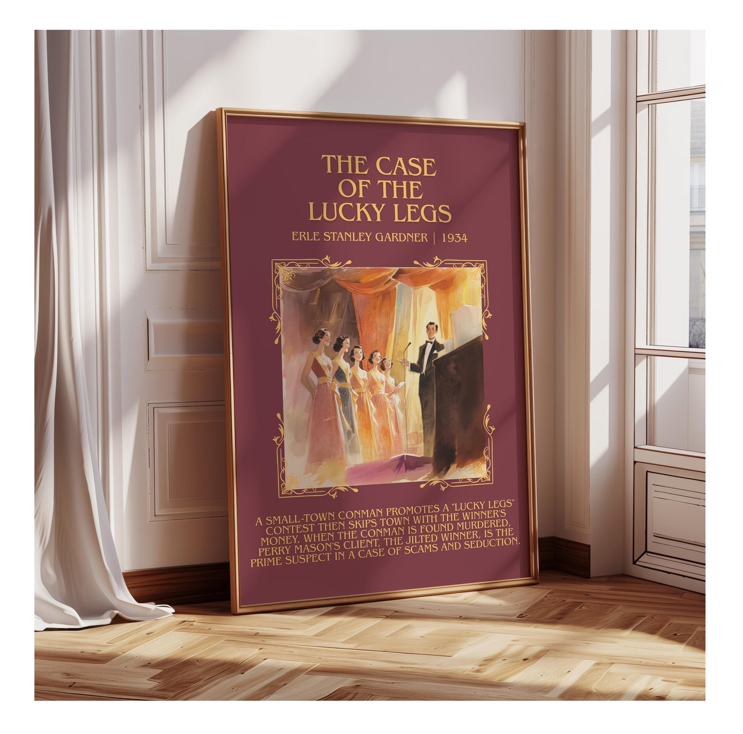 The Case Of The Lucky Legs by Erle Stanley Gardner | Descriptive Book Poster | Blurby