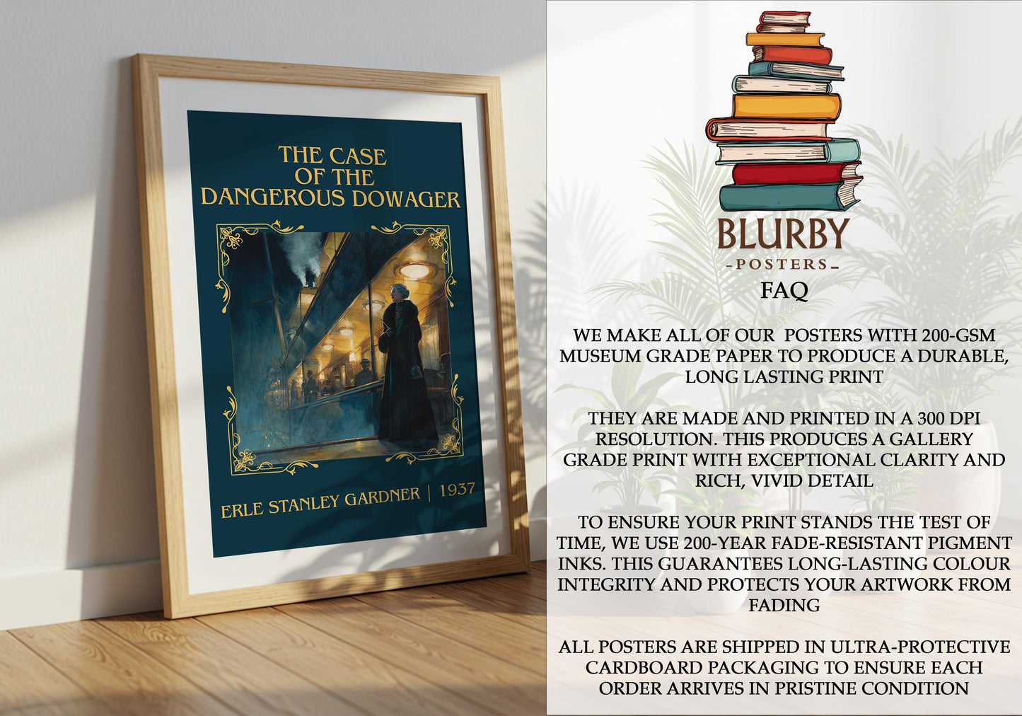 The Case Of The Dangerous Dowager by Erle Stanley Gardner | Descriptive Book Poster | Minimalist