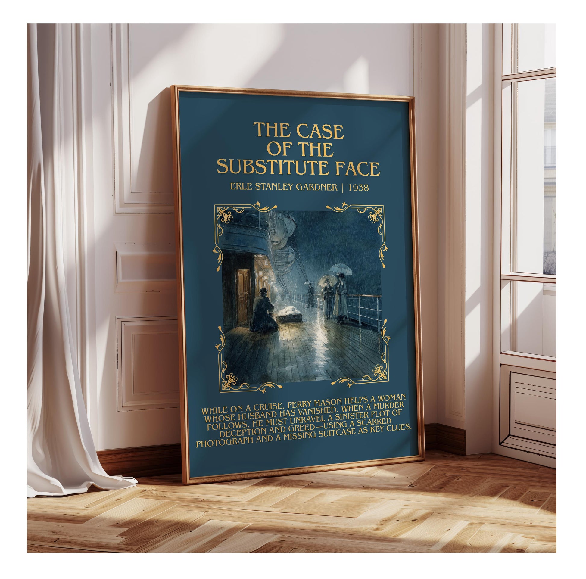 The Case Of The Substitute Face by Erle Stanley Gardner | Descriptive Book Poster | Blurby